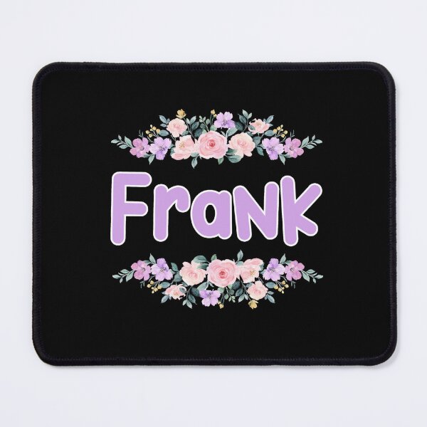 Item preview, Purple Flower Frank Name Label (Black) designed and sold by NormadWorld.