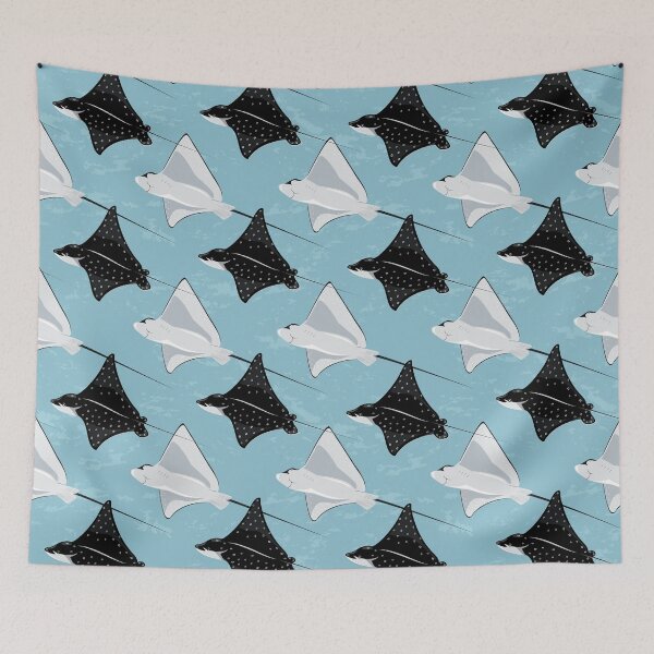 Item preview, Eagle rays on blue designed and sold by Avisnanna.