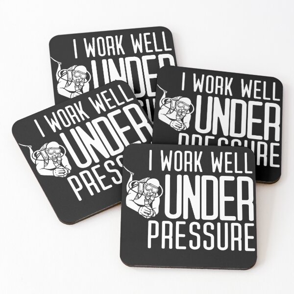 Item preview, "I work well under pressure" funny text for Scuba Divers designed and sold by in-leggings.