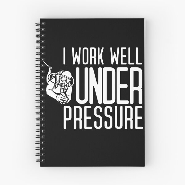 Item preview, "I work well under pressure" funny text for Scuba Divers designed and sold by in-leggings.