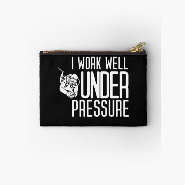 Item preview, "I work well under pressure" funny text for Scuba Divers designed and sold by in-leggings.