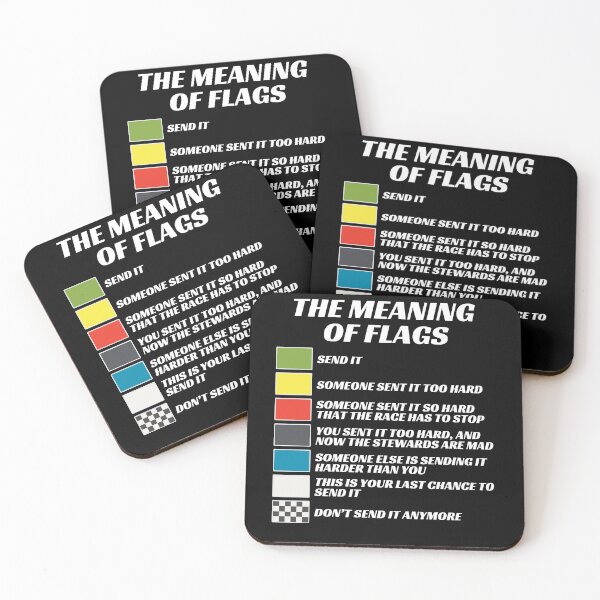 Item preview, The Meaning of Racing Flags, Just Gonna Send It, Race Flags, Karting Flag designed and sold by brytfanna.
