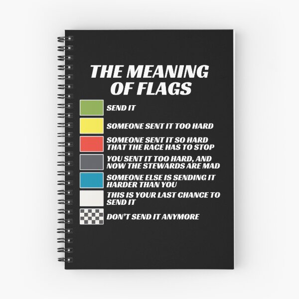 Item preview, The Meaning of Racing Flags, Just Gonna Send It, Race Flags, Karting Flag designed and sold by brytfanna.