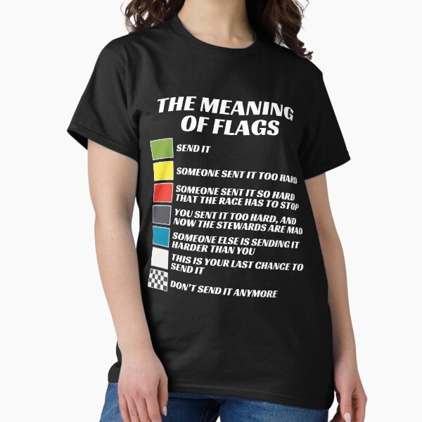Aperçu de l'œuvre La signification des drapeaux de course, je vais juste l'envoyer, drapeaux de course, drapeau de karting créée et vendue par brytfanna.