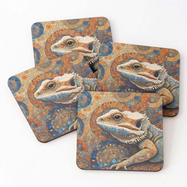 Item preview, Art Nouveau Bearded Dragon designed and sold by LittleGoblinPrs.