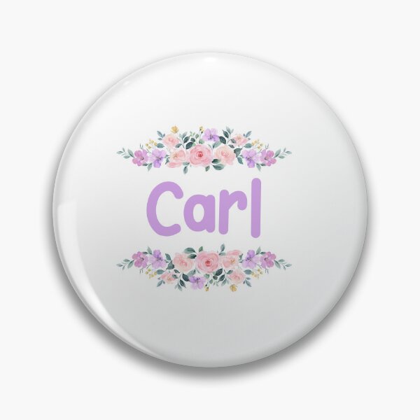 Item preview, Purple Flower Carl Name Label designed and sold by NormadWorld.