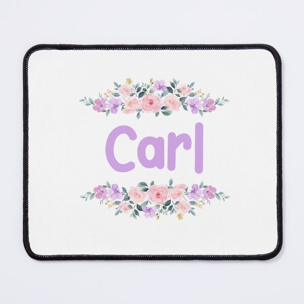 Item preview, Purple Flower Carl Name Label designed and sold by NormadWorld.