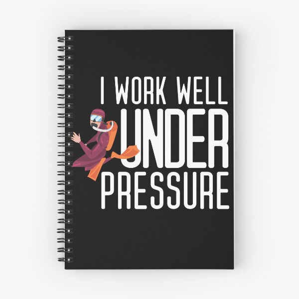 Item preview, "I work well under pressure" funny text for Scuba Divers designed and sold by in-leggings.