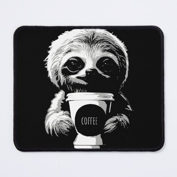 Item preview, Sloth Drinking Coffee designed and sold by ratchawoot.