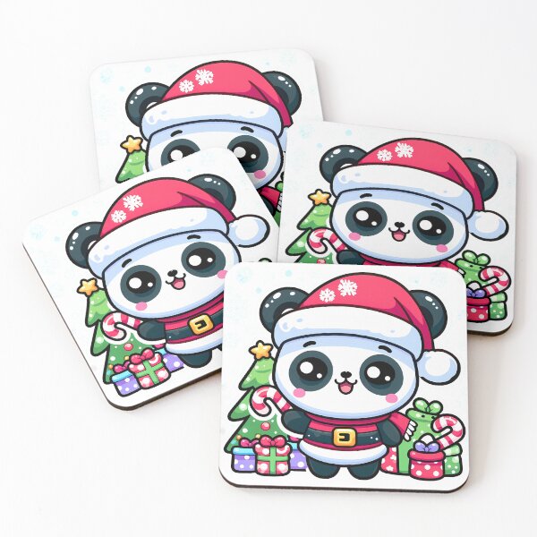 Item preview, Christmas Cute Panda santa Sticker designed and sold by Design-KS.