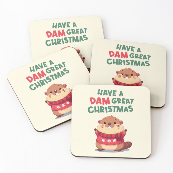 Item preview, Have A Dam Great Christmas Marmot designed and sold by KAI-Studio.