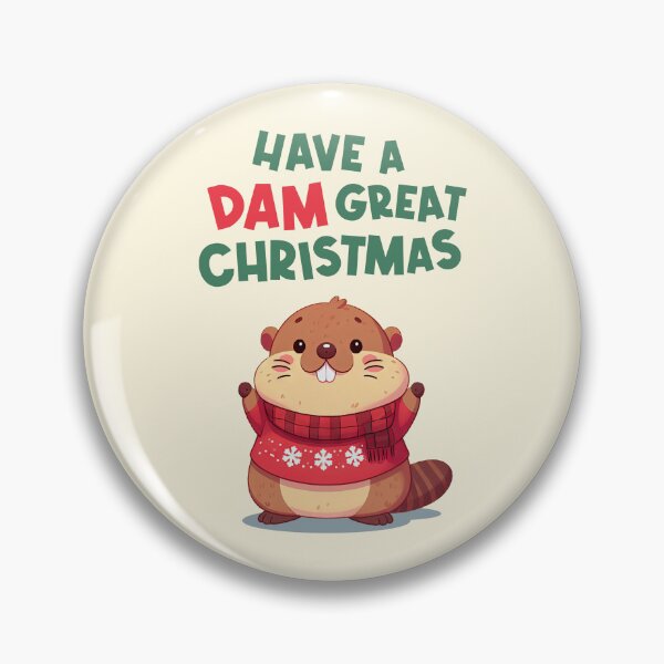 Item preview, Have A Dam Great Christmas Marmot designed and sold by KAI-Studio.
