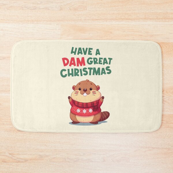 Item preview, Have A Dam Great Christmas Marmot designed and sold by KAI-Studio.