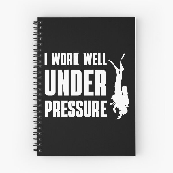 Item preview, "I work well under pressure" funny text for Scuba Divers designed and sold by in-leggings.