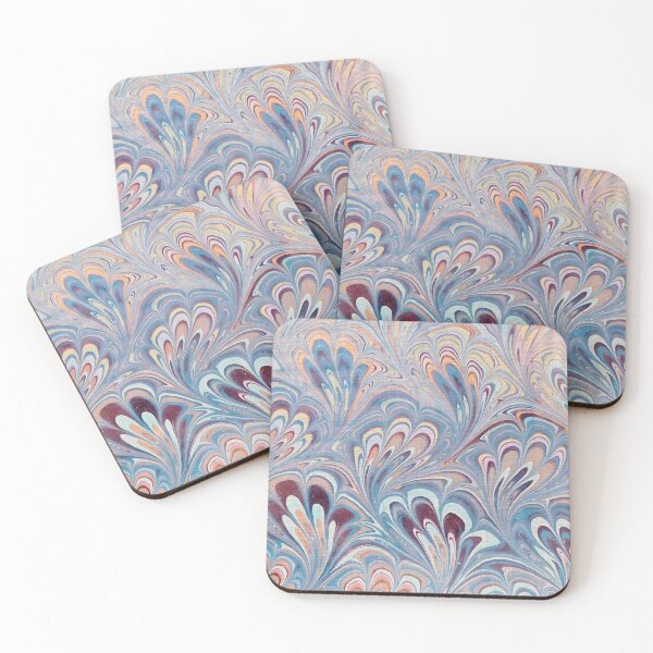 Item preview, Blue Marbled Paper designed and sold by cafelab.