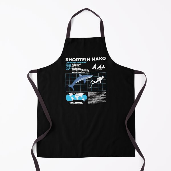 Item preview, Mako shark fact sheet designed and sold by NicGrayGraphic.