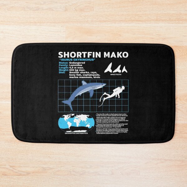 Item preview, Mako shark fact sheet designed and sold by NicGrayGraphic.