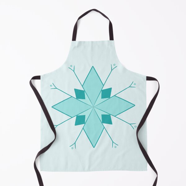 Item preview, Art deco snowflake in blue motif designed and sold by martaaileen.