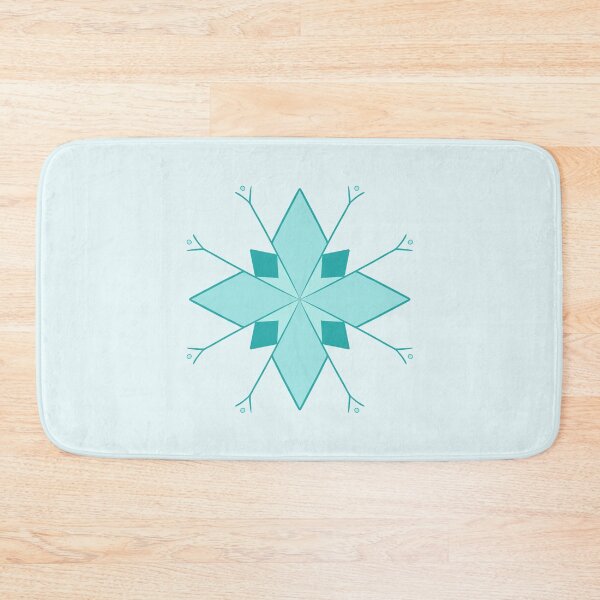 Item preview, Art deco snowflake in blue motif designed and sold by martaaileen.