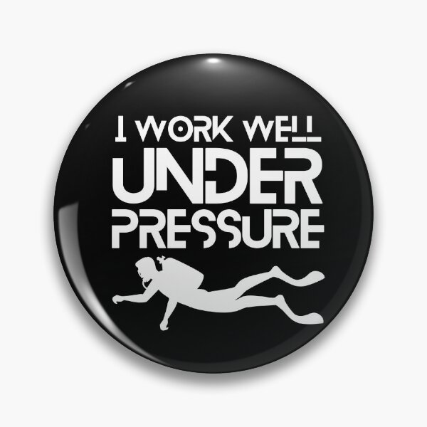 Item preview, "I work well under pressure" funny text for Scuba Divers designed and sold by in-leggings.