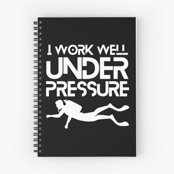 Item preview, "I work well under pressure" funny text for Scuba Divers designed and sold by in-leggings.