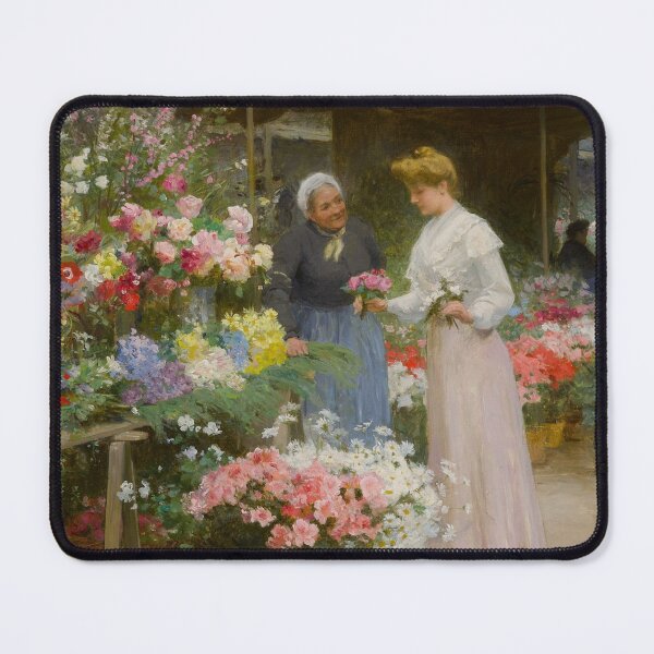 Item preview, Madeleine Flower Market, Spoiled for Choice (19th century) - Victor Gabriel Gilbert designed and sold by SALON DES ARTS.
