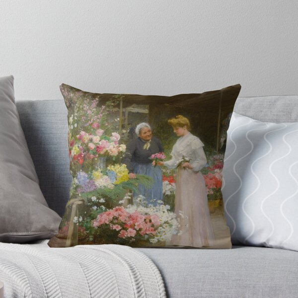 Item preview, Madeleine Flower Market, Spoiled for Choice (19th century) - Victor Gabriel Gilbert designed and sold by SALON DES ARTS.