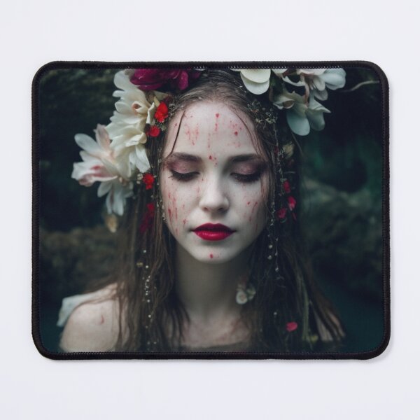Item preview, Portrait of woman with flowers in water designed and sold by jsebouvi.