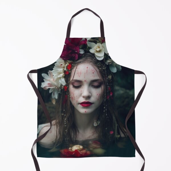 Item preview, Portrait of woman with flowers in water designed and sold by jsebouvi.