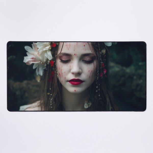 Item preview, Portrait of woman with flowers in water designed and sold by jsebouvi.