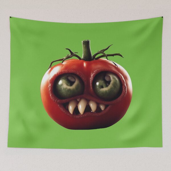 Item preview, Monster Tomato - Your green eyes are so blue! - Tomato love designed and sold by SheepAttack.
