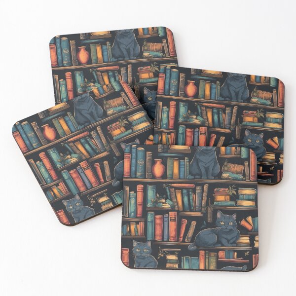 Item preview,  Whimsical Library Kittens: Delightful Designs for Book and Cat Lovers designed and sold by asbno19.