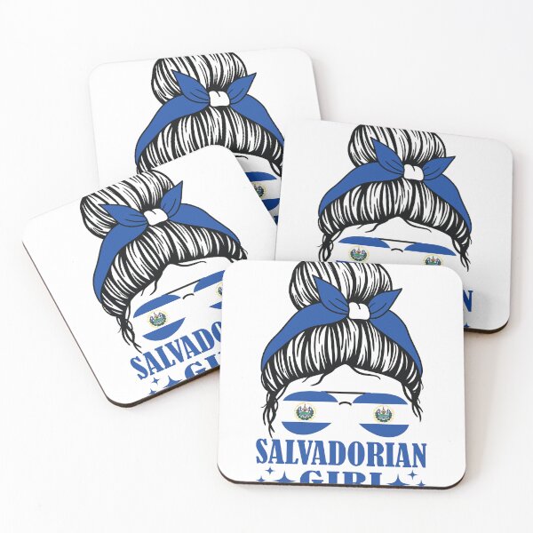 Item preview, El Salvador For Girl Salvadoran Flag for Women Salvadorian designed and sold by teeshop87.