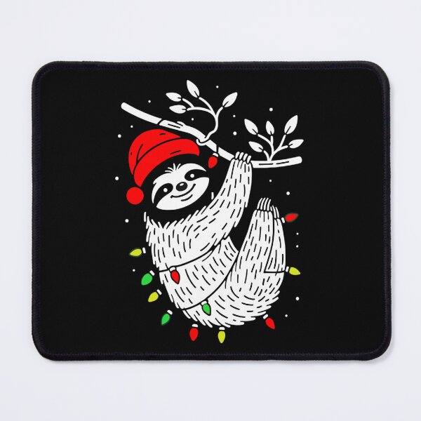 Item preview, Lazy Christmas Lights Sloth designed and sold by FlamingoVibes.