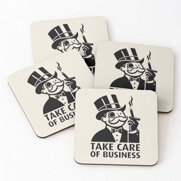 Item preview, Take care of business - Monopoly Man designed and sold by CareofPosters.