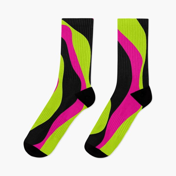 Item preview, Ebb and Flow 4 in Lime Green, Hot Pink and Black designed and sold by LAEC-Shop.
