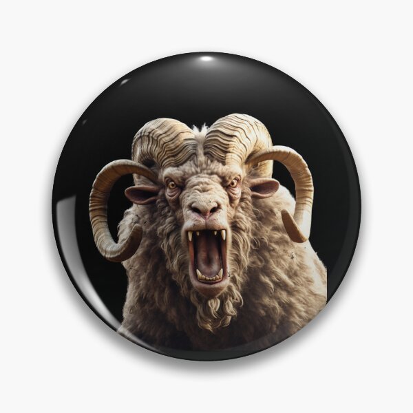 Item preview, Angry Aries Ram Fiercen Animal Zodiac designed and sold by NatalieArtiste.