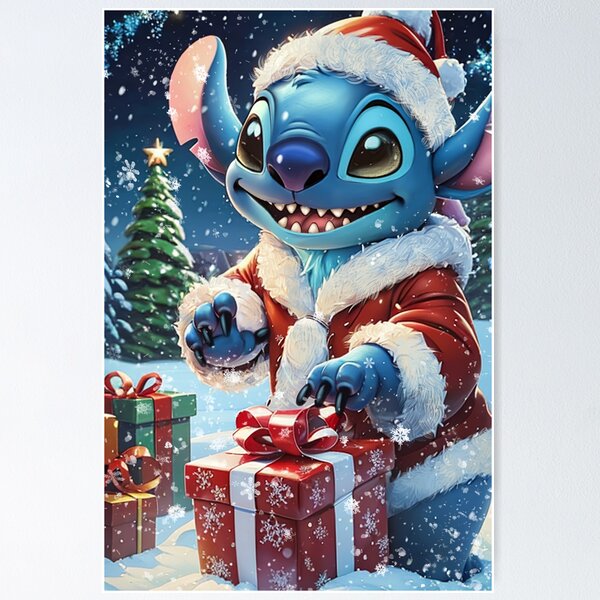 Disney Lilo & Stitch Pull de Noël tricoté Bleu pour Femme - Pull de  Vacances - Cadeau Parfait pour la Saison des fêtes - Magie d'hiver :  : Mode