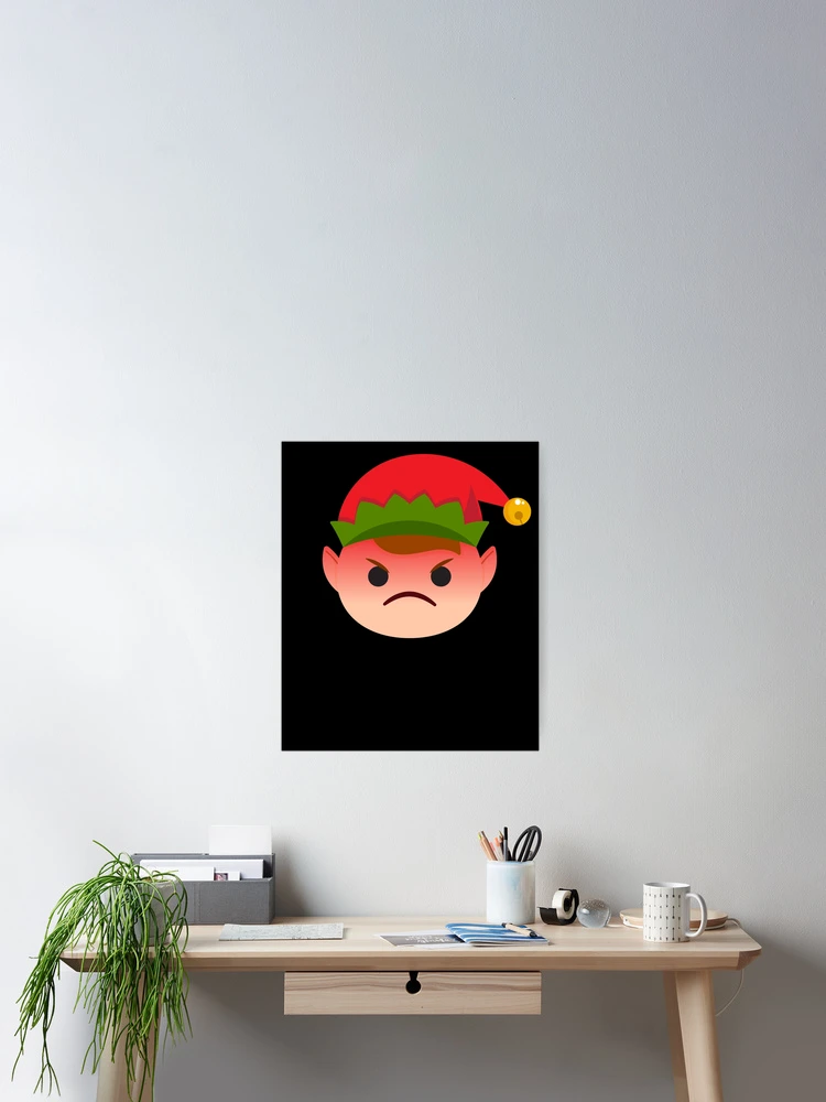 Imagen 2 de 3, Póster con la obra Elf Emoticons Angry Elf Funny Christmas Kids Elf Emoticon Gear, diseñada y vendida por DynamicDesign.