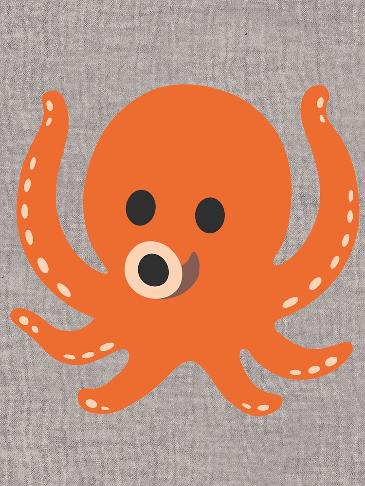 "Octopus Emoji Sticker" Lightweight Hoodie by Noto57 Redbubble