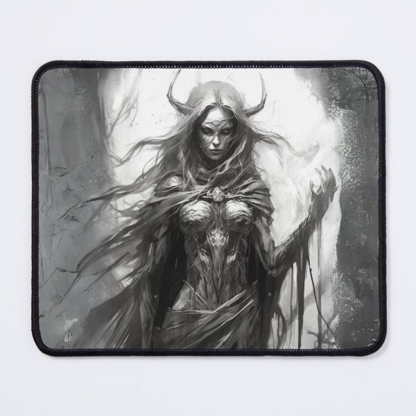 Item preview, Alluring Necromancer - Sketch Art designed and sold by letsgetinspired.