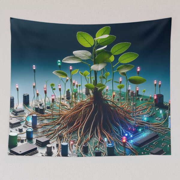 Item preview, RootRevolt - Tree Tech-Nature Fusion designed and sold by WorkingsHandsBD.