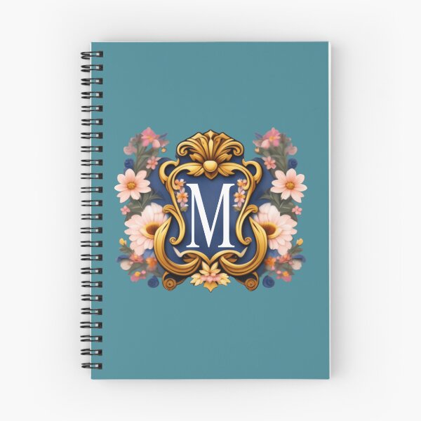 Item preview, Elegant floral letter M designed and sold by Roxburylane.