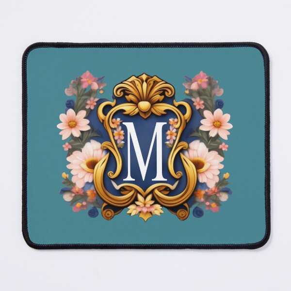 Item preview, Elegant floral letter M designed and sold by Roxburylane.