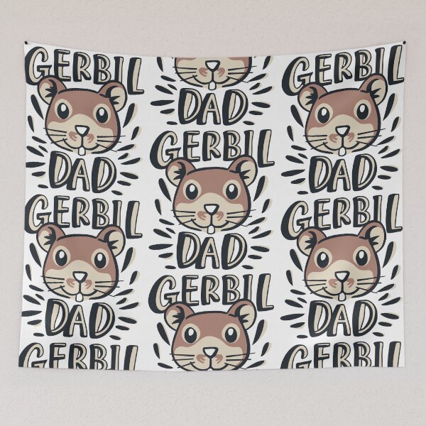 Item preview, Gerbil Dad Deluxe: Whisker-Worthy Gifts for the Ultimate Rodent Patriarch designed and sold by EmeraldeaArt.