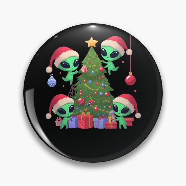 Item preview, Aliens decorate Christmas tree designed and sold by phys.