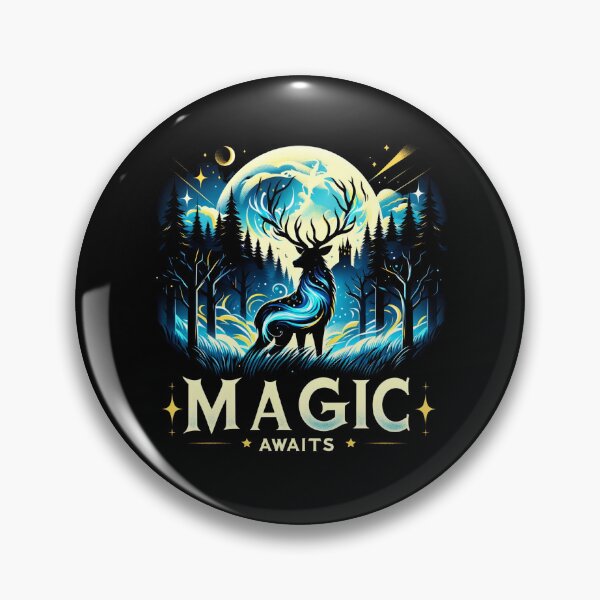 Item preview, Magic Awaits - Magical Stag in the Night designed and sold by Fenay Designs.