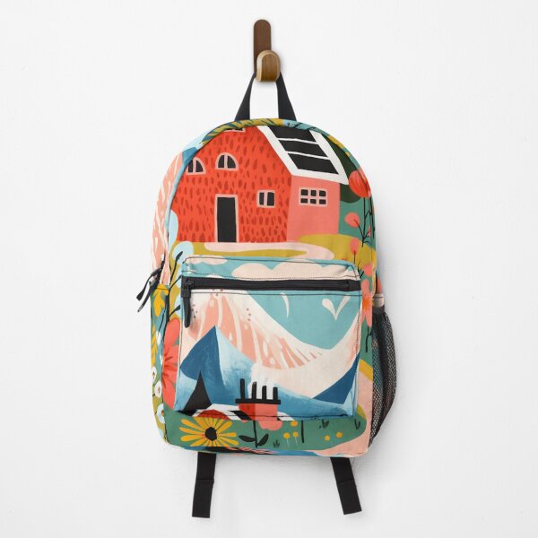 Item preview, COLORFUL ILLUSTRATION OF A MOUNTAIN LANDSCAPE designed and sold by infinitearte.