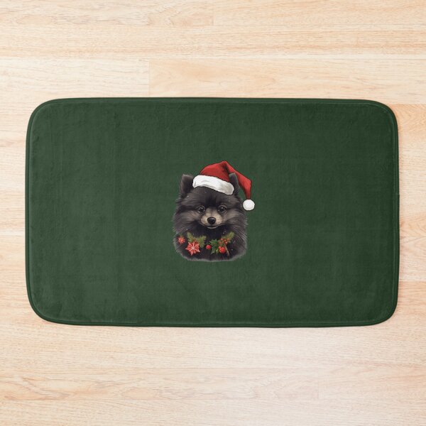 Item preview, Black christmas pomeranian dog designed and sold by ME-World.