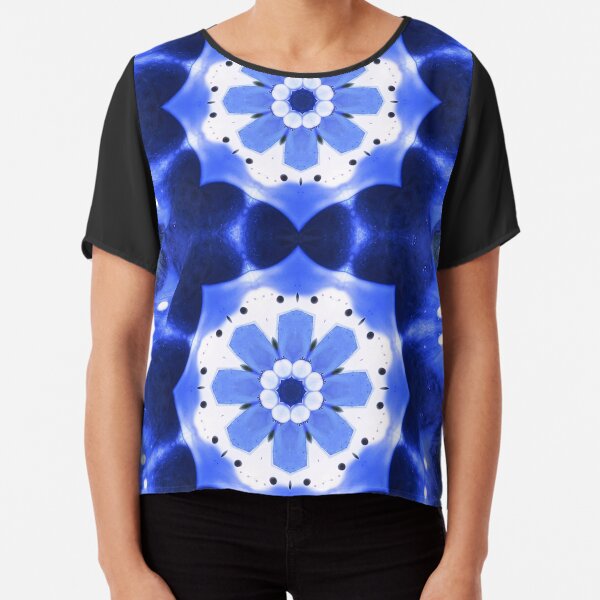 Abstrakte Kunst - Fluid Art - Mandala Chiffon Top